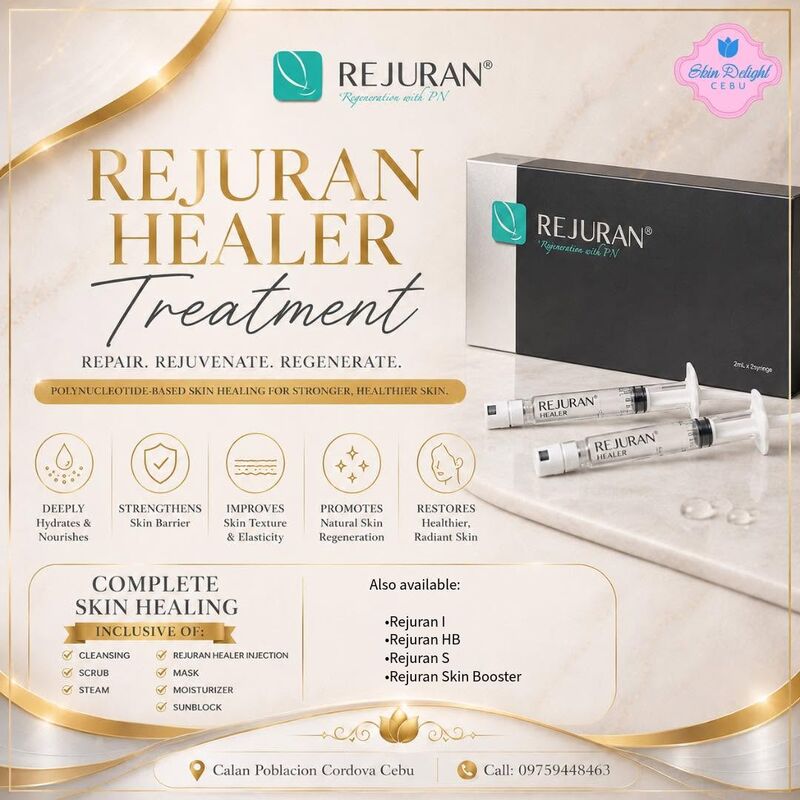 Rejuran Healer skin rejuvenation service at Skin Delight Cebu